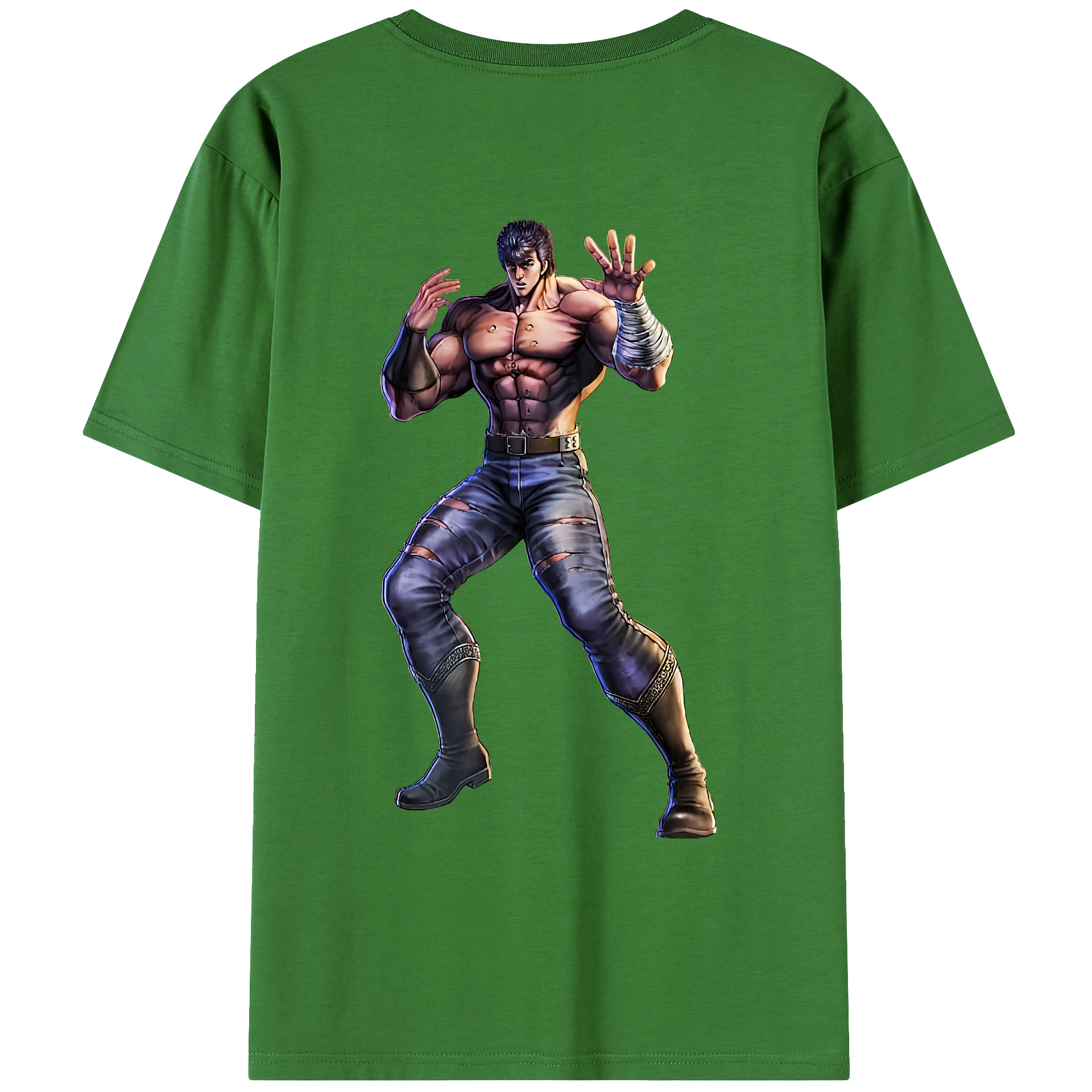 （画像用） 北斗の拳 Fist of the North Star レディース半袖Tシャツ(バックプリント)